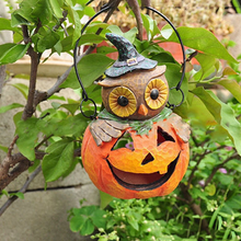 Load image into Gallery viewer, Pumpkin Head Owl Ornament