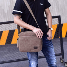 Load image into Gallery viewer, Men&#39;s one-shoulder retro canvas bag