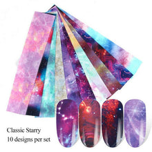 Load image into Gallery viewer, 1 Second Nail Art Sticker, 10pcs/set