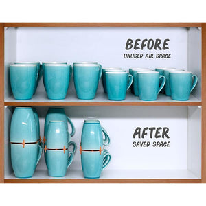 Coffee Mug Organizers and Storage, (6pk)