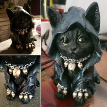 Load image into Gallery viewer, Gothic Cat Witch Grim Reaper Decoration