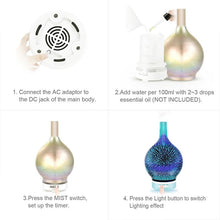 Load image into Gallery viewer, Colorful Glass Aroma Humidifier