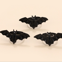 Load image into Gallery viewer, Adjustable Gothic Bat Ring