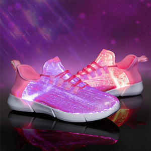 Luminous Fiber Optic Shoes