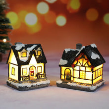 Load image into Gallery viewer, Christmas decoration resin small house