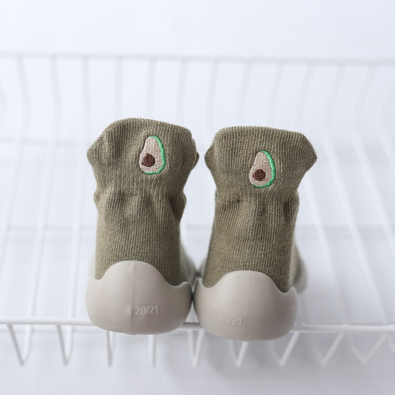 Knitted Embroidered Baby Toddler Shoes