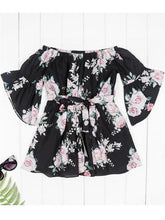 Load image into Gallery viewer, Floral Off Shoulder Mommy And Me Matching Dresses