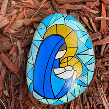 Load image into Gallery viewer, Nativity Scene Painted Rock