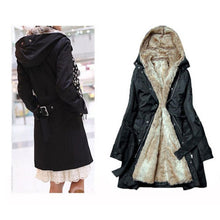 Load image into Gallery viewer, Ladies Winter Coat With Removable Faux Fur