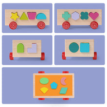 Load image into Gallery viewer, 17 hole building block car toy