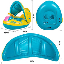 Load image into Gallery viewer, Baby Swim Ring Sunshade Baby Float Boat Seat