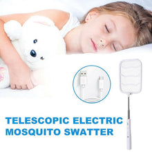 Load image into Gallery viewer, Telescopic electric mosquito swatter