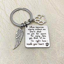 Load image into Gallery viewer, Pet Memorial Keychain