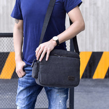 Load image into Gallery viewer, Men&#39;s one-shoulder retro canvas bag