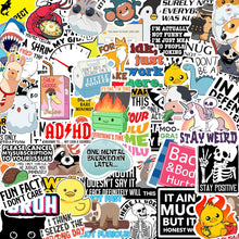 Load image into Gallery viewer, Set of 130 Pcs Funny Saying Stickers