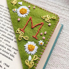 Load image into Gallery viewer, Personalized Hand Embroidered Corner Bookmark