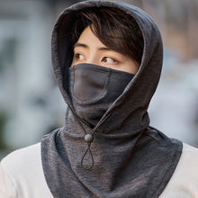 Load image into Gallery viewer, Hooded Face Mask with Neck Warmer for Cycling