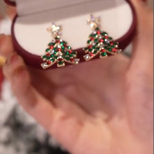 Load image into Gallery viewer, Christmas Tree Stud Earrings