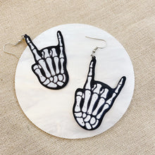 Load image into Gallery viewer, Fashion Personality Skull Finger Halloween Earrings