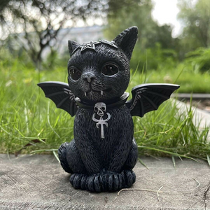 Halloween Lawn Decoration Cat Gnome