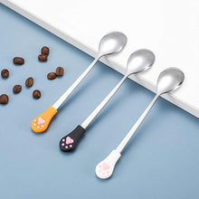 Load image into Gallery viewer, Stainless Steel Food Spoon with Cat Claw