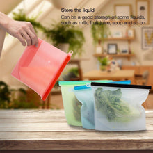 Load image into Gallery viewer, Silicone Food Storage Bags, 4 colors