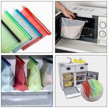 Load image into Gallery viewer, Silicone Food Storage Bags, 4 colors