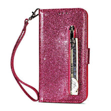 Load image into Gallery viewer, Zipper Wallet PU Leather phone Case