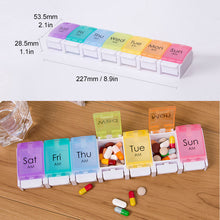 Load image into Gallery viewer, Pill Case Weekly Pill Organizer