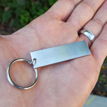 Load image into Gallery viewer, Stainless Steel  &quot;I am strong&quot; Keychain