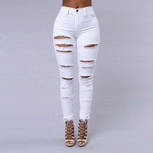 Load image into Gallery viewer, Women Sexy Jeans, White and Black