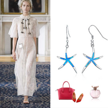 Load image into Gallery viewer, Starfish Earrings with Hoops