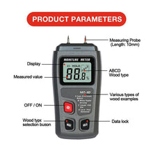 Load image into Gallery viewer, Handheld Digital Wood Moisture Meter