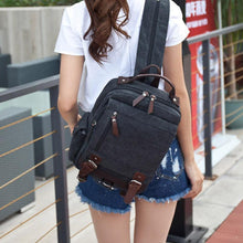 Load image into Gallery viewer, Double Buckle Pocket Zippers Backpack