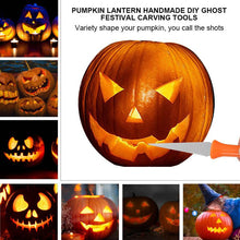 Load image into Gallery viewer, Pumpkin Carving Kit Stainless Steel Carving Tools Set