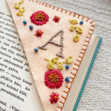 Load image into Gallery viewer, Personalized Hand Embroidered Corner Bookmark