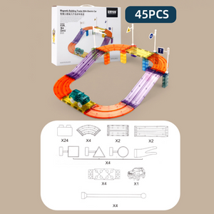 Magnetic Tracks Educational Toy Set