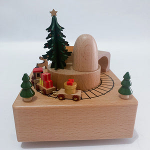 Handmade Wooden Rotating Music Boxes