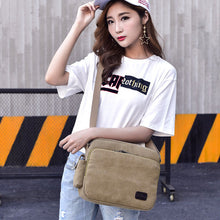 Load image into Gallery viewer, Men&#39;s one-shoulder retro canvas bag