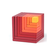 Load image into Gallery viewer, DIY Wooden Rainbow Block Toys