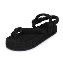 Load image into Gallery viewer, Fashion Knitted Platform Sandals