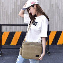 Load image into Gallery viewer, Men&#39;s one-shoulder retro canvas bag