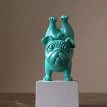 Load image into Gallery viewer, Yoga Bulldog Statue Ornament