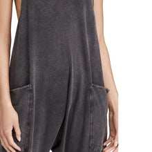 Load image into Gallery viewer, Solid V-Neck Sling Pocket Jumpsuit