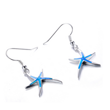 Load image into Gallery viewer, Starfish Earrings with Hoops