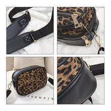 Load image into Gallery viewer, Leopard Print Multi-Layer Zipper Crossbody Bag