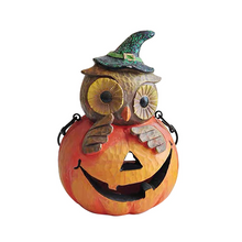 Load image into Gallery viewer, Pumpkin Head Owl Ornament