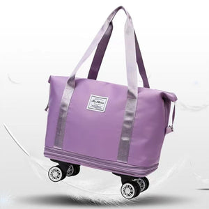 Travel bag with universal wheels