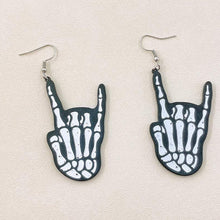 Load image into Gallery viewer, Fashion Personality Skull Finger Halloween Earrings