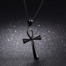 Load image into Gallery viewer, Stainless steel ancient Egyptian Cross men&#39;s Necklace